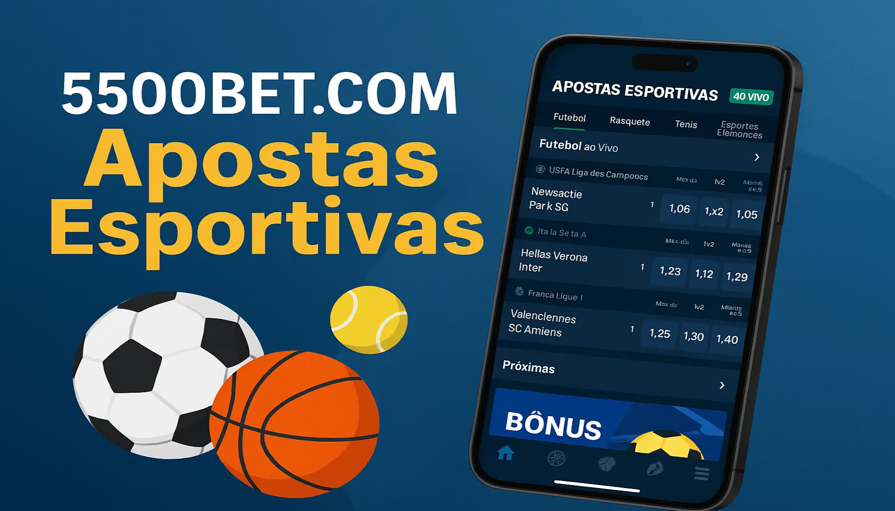 Apostas esportivas no cassino online 5500BET.COM